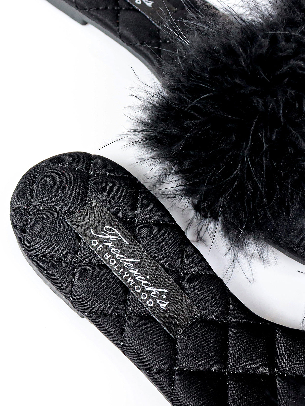 Maxim Feather Flat Sandal - Black