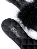 Maxim Feather Flat Sandal - Black