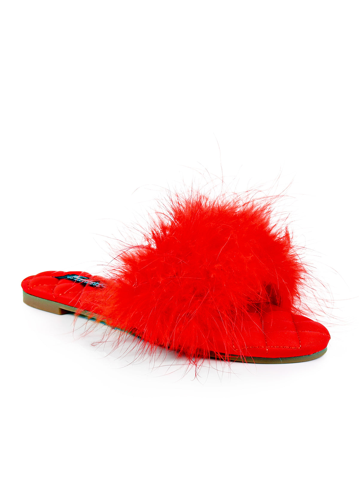 Maxim Feather Flat Sandal - Red