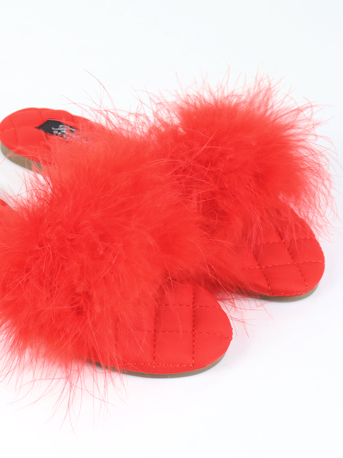 Maxim Feather Flat Sandal - Red