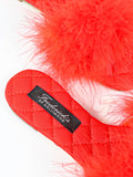 Maxim Feather Flat Sandal - Red
