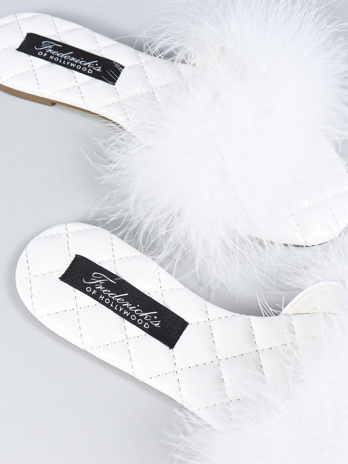 Maxim Feather Flat Sandal - White
