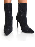 Nadia Rhinestone Booties - Frederick's of Hollywood