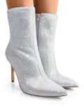 Nadia Rhinestone Booties - Frederick's of Hollywood
