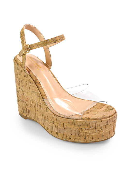 Tony Peep Toe Wedges - Frederick's of Hollywood