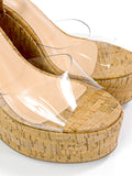 Tony Peep Toe Wedges - Frederick's of Hollywood