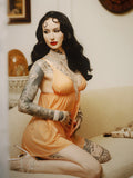Pia Unlined Soft Cup Mesh Babydoll - Frederick's of Hollywood