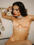 Pia Unlined Cutout Mesh Bra - Frederick's of Hollywood