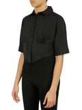 Cropped Corseted Shirt