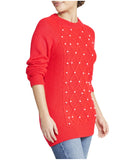 Embellished Cable Pullover