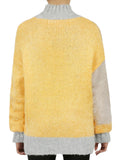 Color Block Tunic Sweater