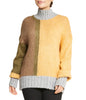  Color Block Tunic Sweater