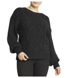 Cable Knit Cropped Pullover Sweater