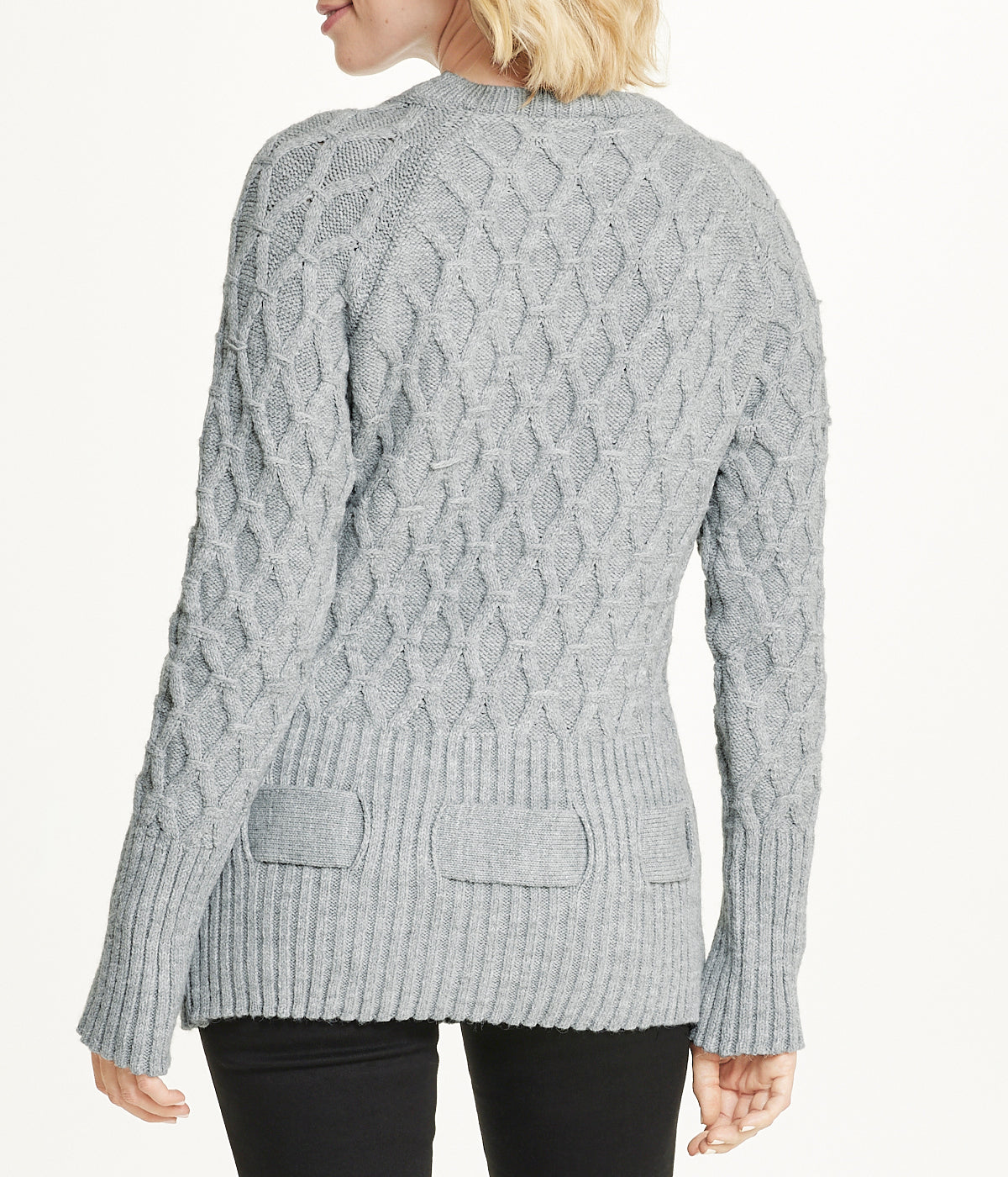 Diamond Belted Tunic Sweater