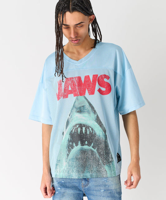 Jaws Football Jersey - Light Blue