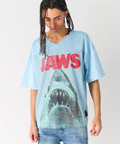 Jaws Football Jersey - Light Blue