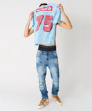 Jaws Football Jersey - Light Blue