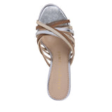 Lili Silver Leather Sandal