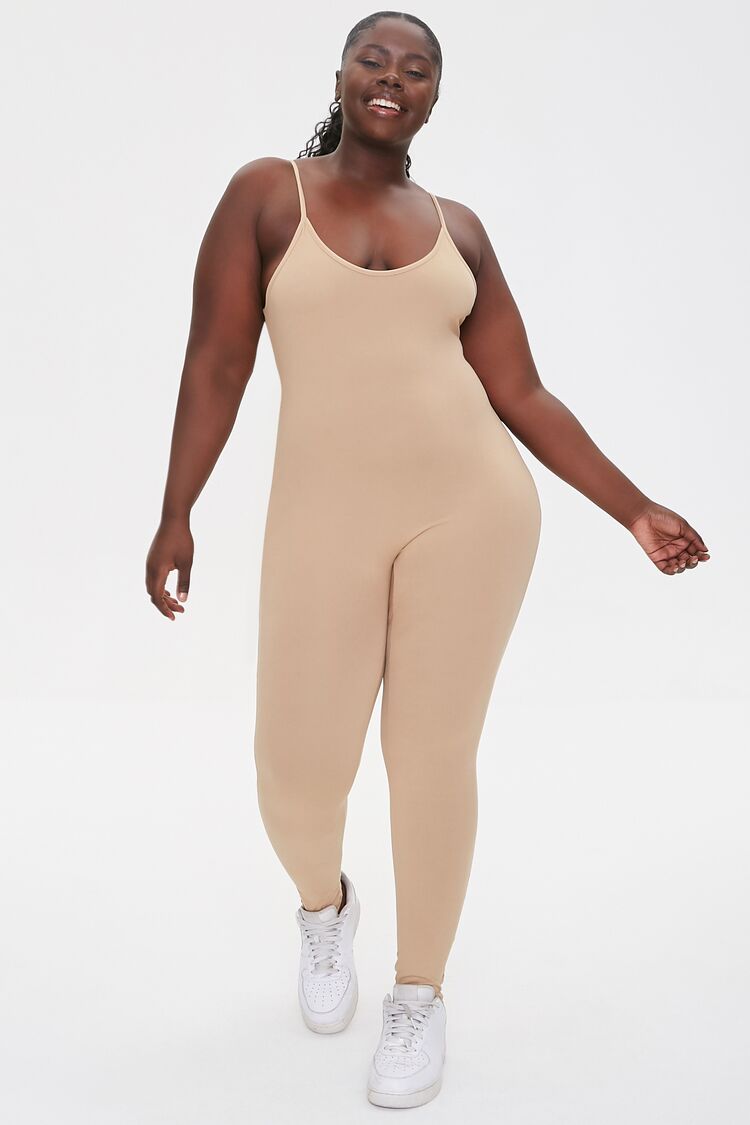 Plus Size Cami Scoop Jumpsuit