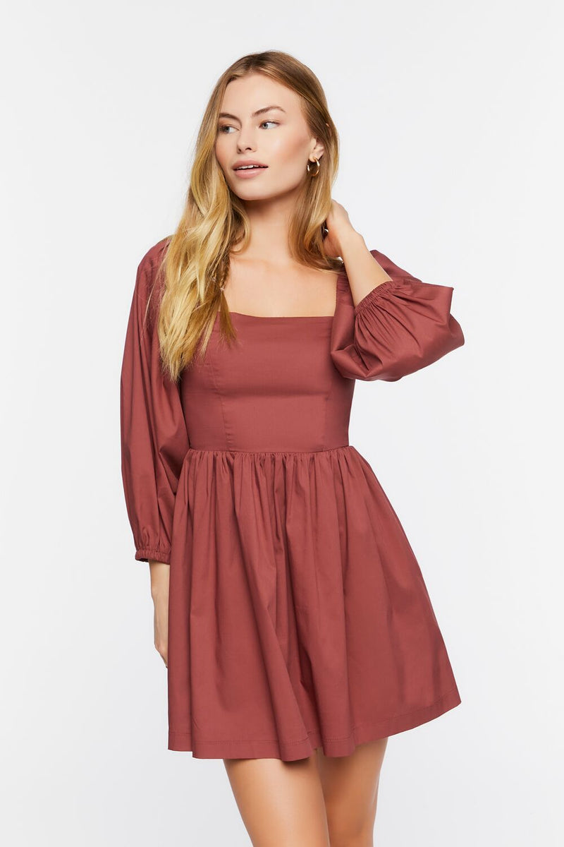 fitted lace wedding dress Forever 21 Tiered Bell-Sleeve Mini Dress Black X-Small at Amazon Women's  Clothing store