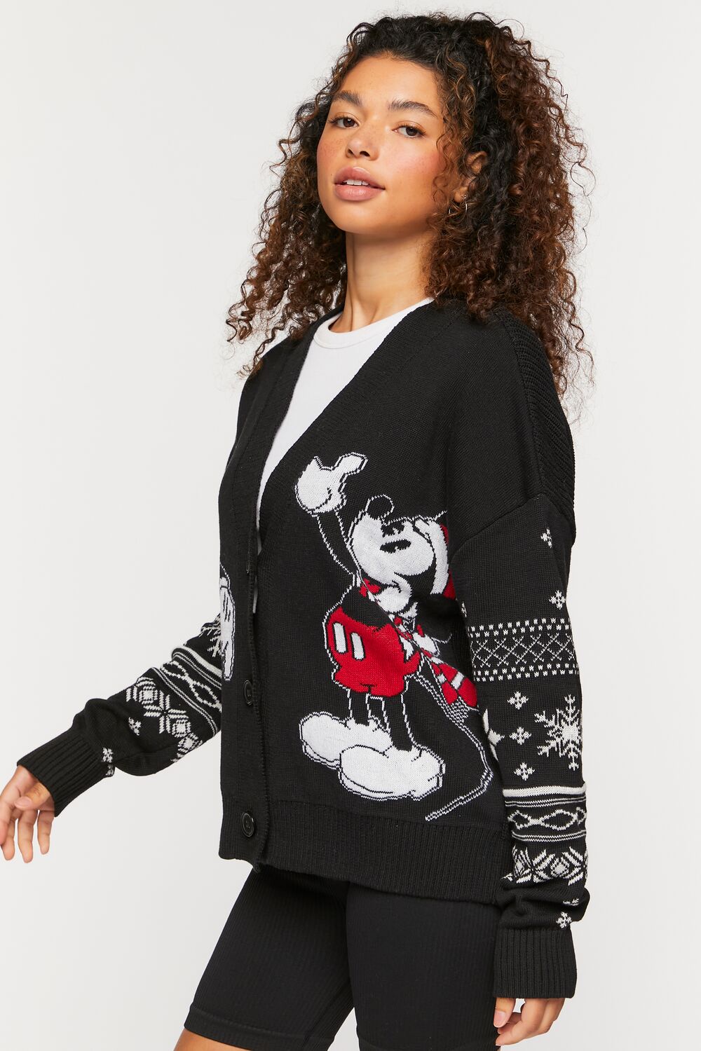 Minnie & Mickey Graphic Cardigan Sweater