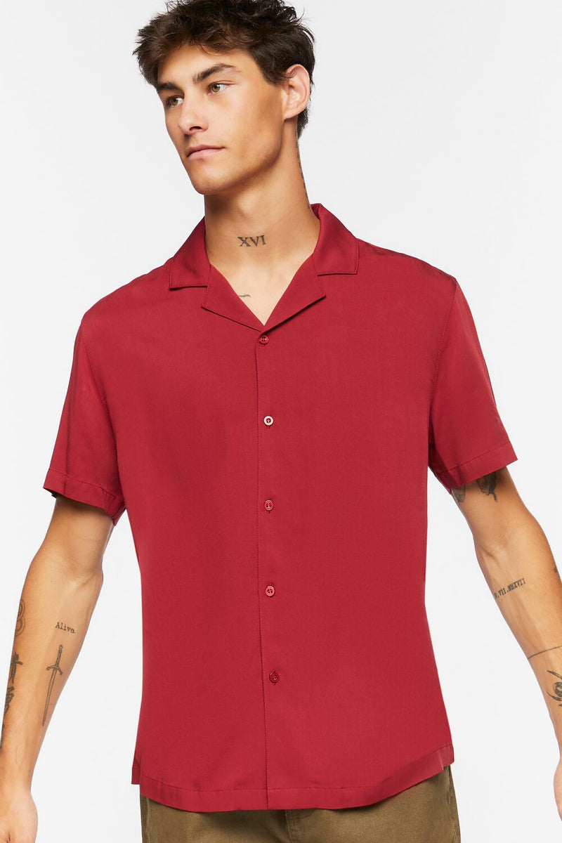 forever 21 mens dress shirts Forever 21 Men's Multi-Colorblock Faux Suede Button-Front Shirt  Short  Sleeve, Basic Collar, Trendy Streetwear Style