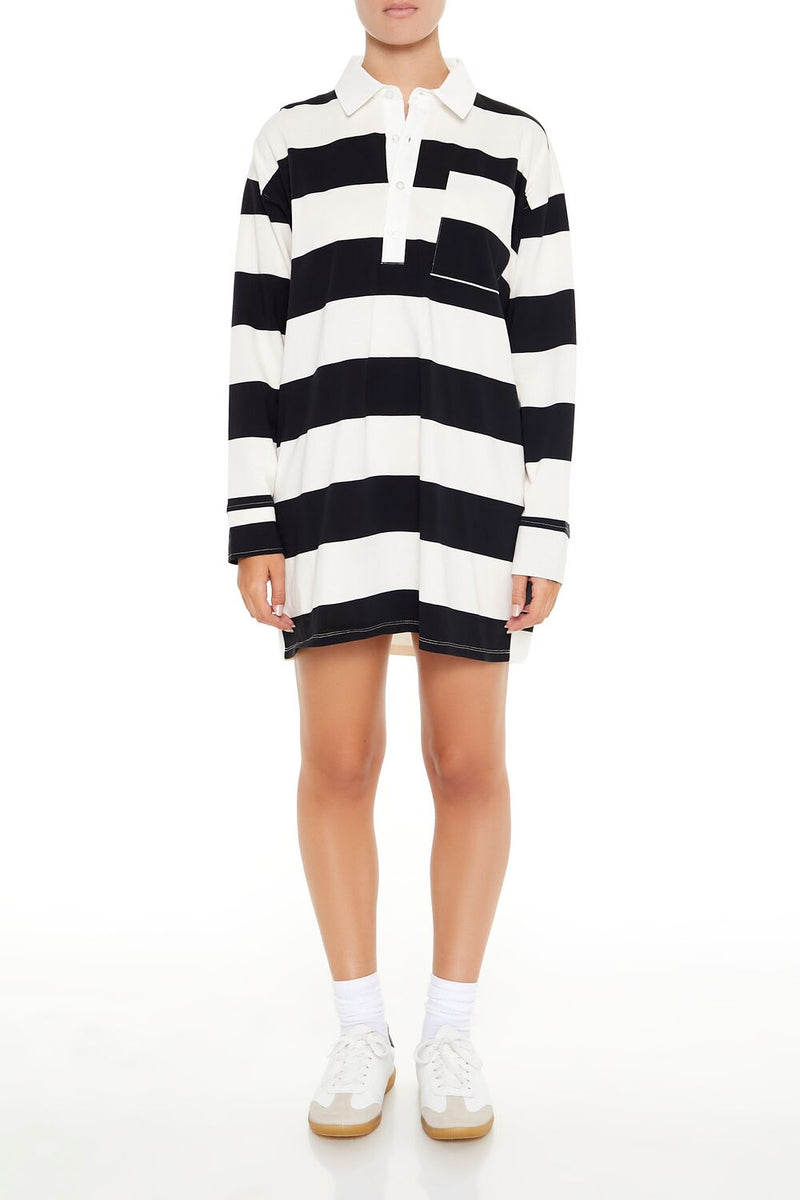 forever 21 striped shirt dress Striped Polo Shirt Dress