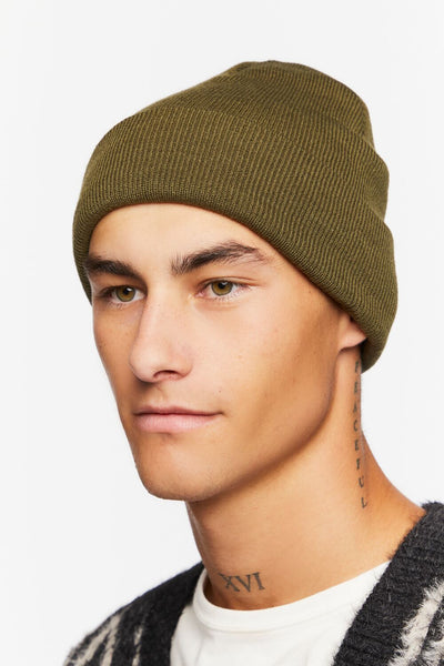 Ribbed Foldover Beanie