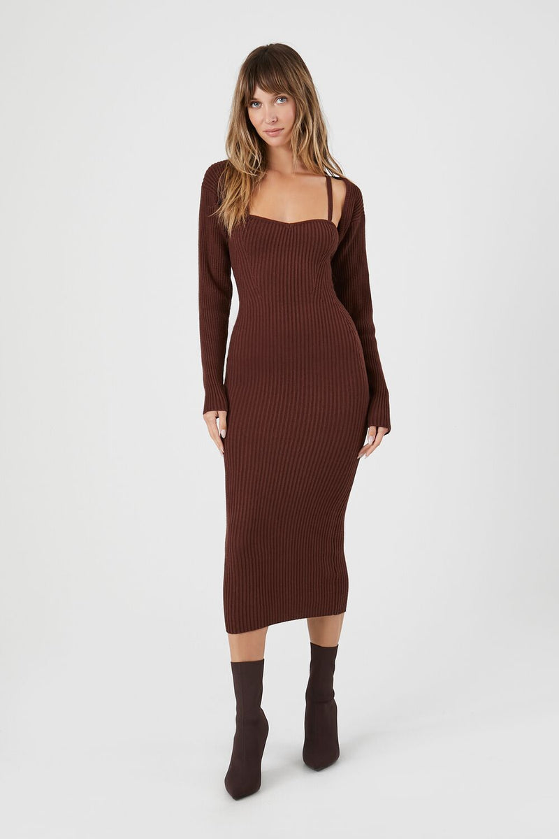 Shrug & Sweater Cami Dress Set