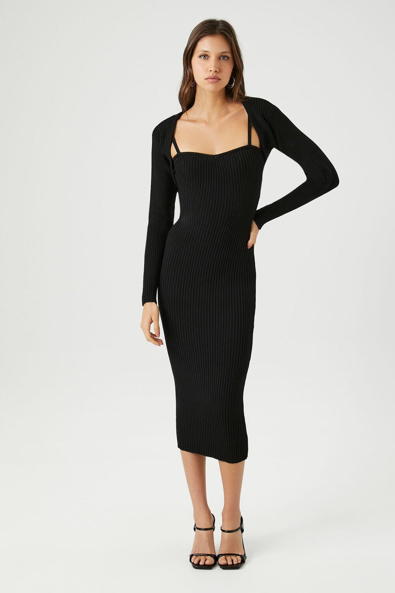Njoy Ace Pod Not Hitting Line & Dot Cecily Sweater Dress Midi Dress & Shrug Sweater Set Njoy Ace Pod Not Hitting Line & Dot Cecily Sweater Dress Midi Dress & Shrug Sweater Set