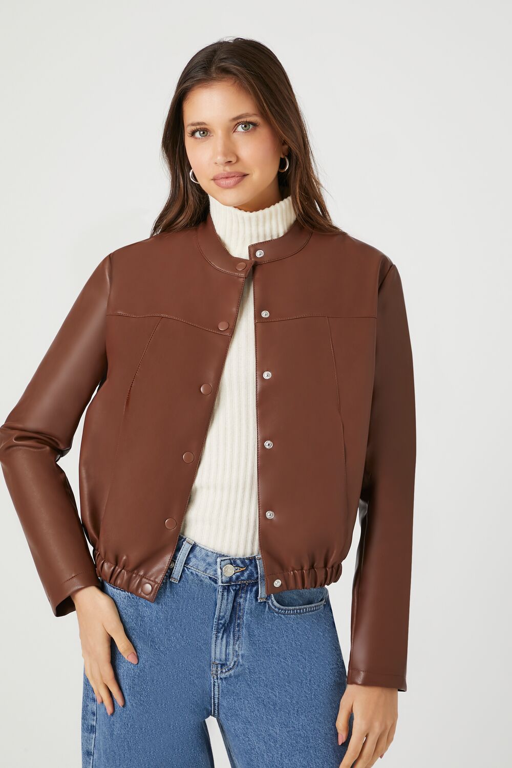 Faux Leather Moto Jacket Faux Leather Moto Jacket