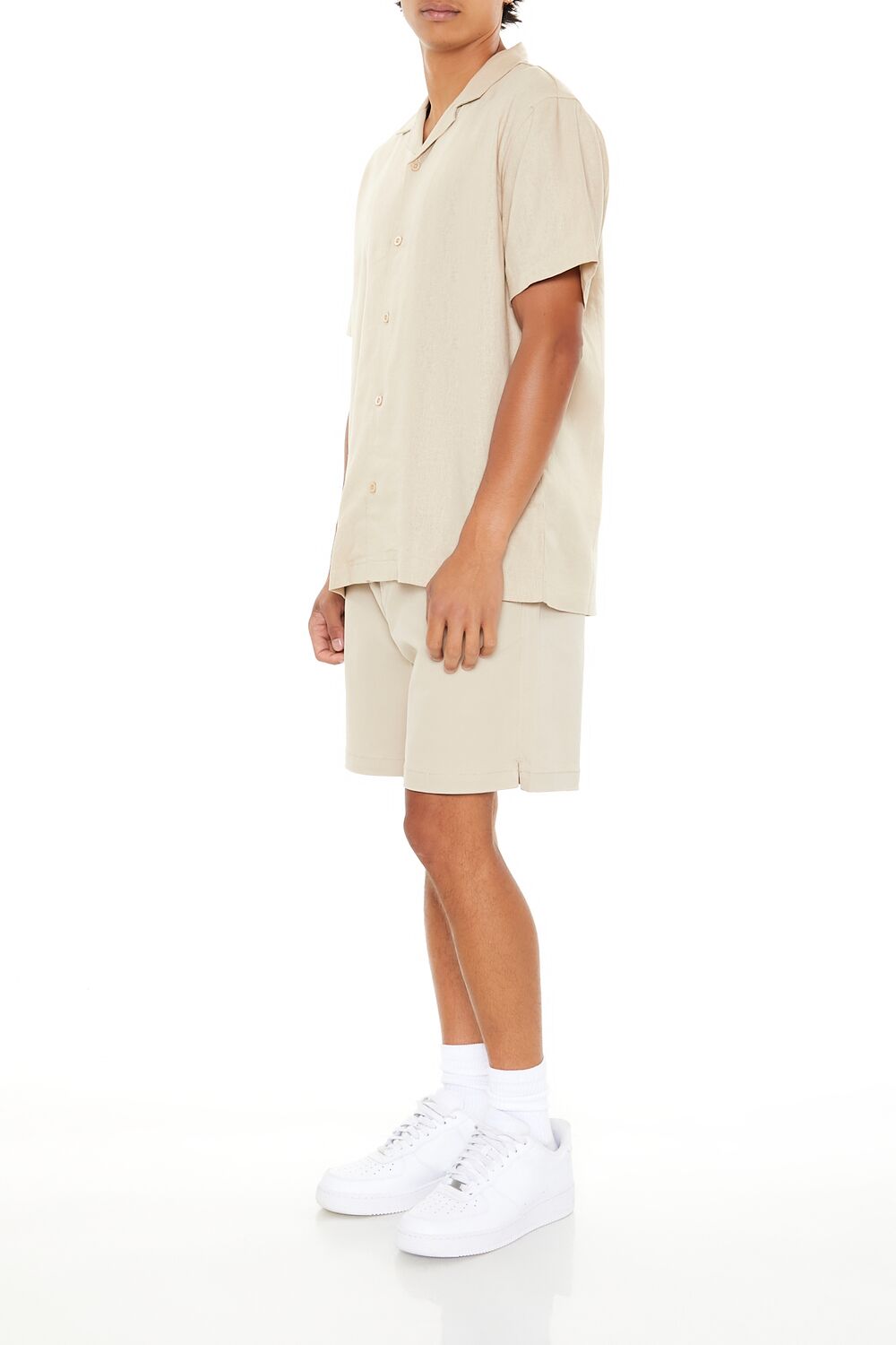 Vented-Hem Drawstring Shorts