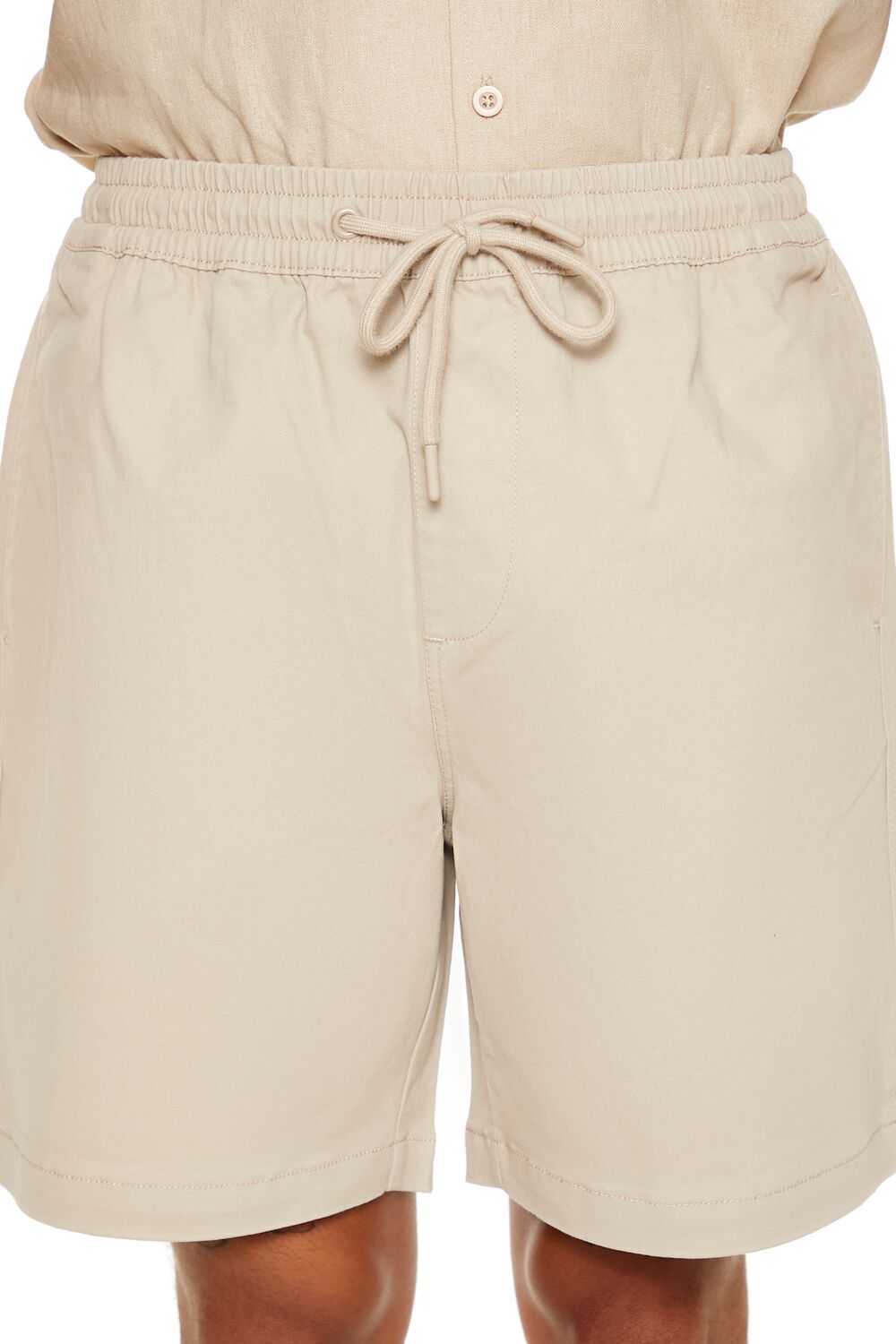 Vented-Hem Drawstring Shorts