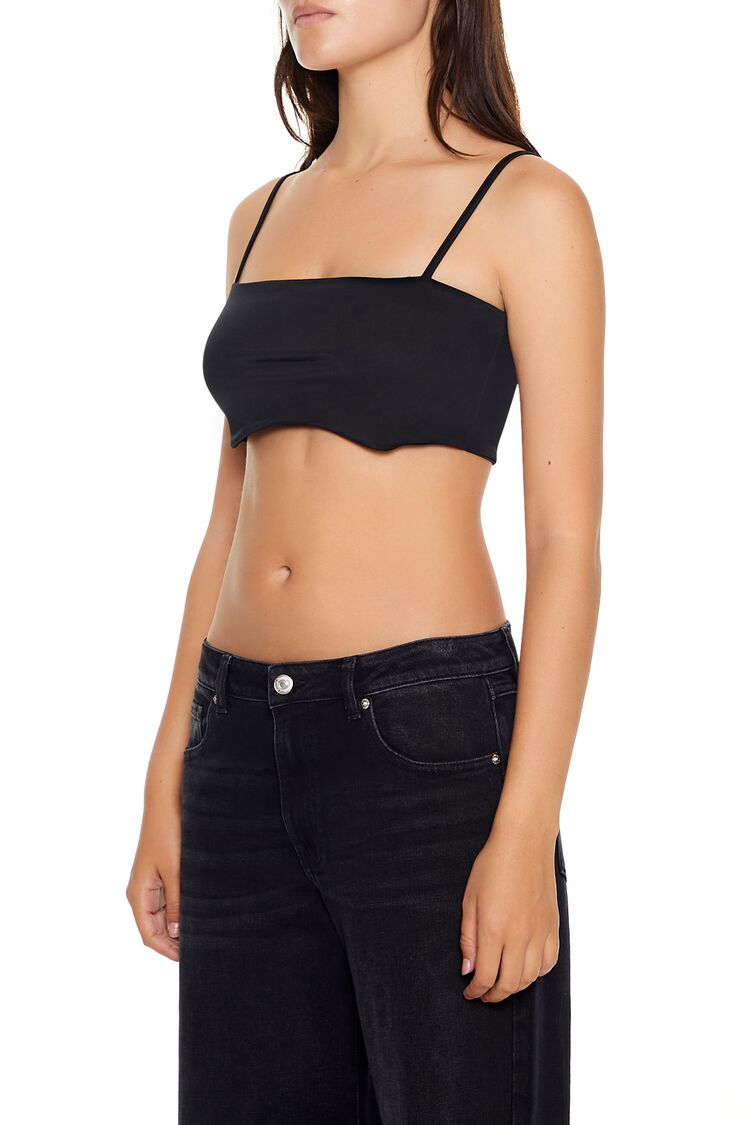 Notched Cropped Cami Notched Cropped Cami