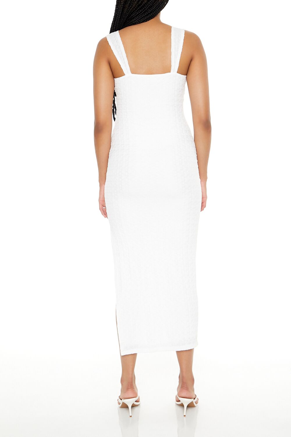 Cutout Bodycon Maxi Dress in White | Size: M by Bonton Cutout Bodycon Maxi Dress in White | Size: M by Bonton