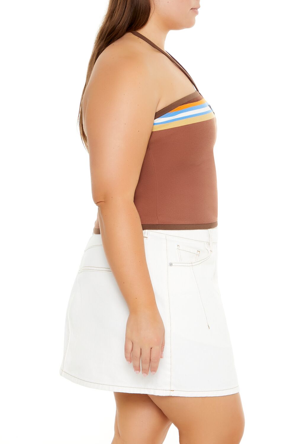 Plus Size NYC Halter Crop Top