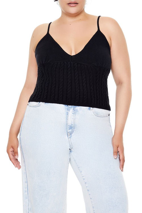 Choose options PLUS SIZE SWEATER-KNIT CAMI