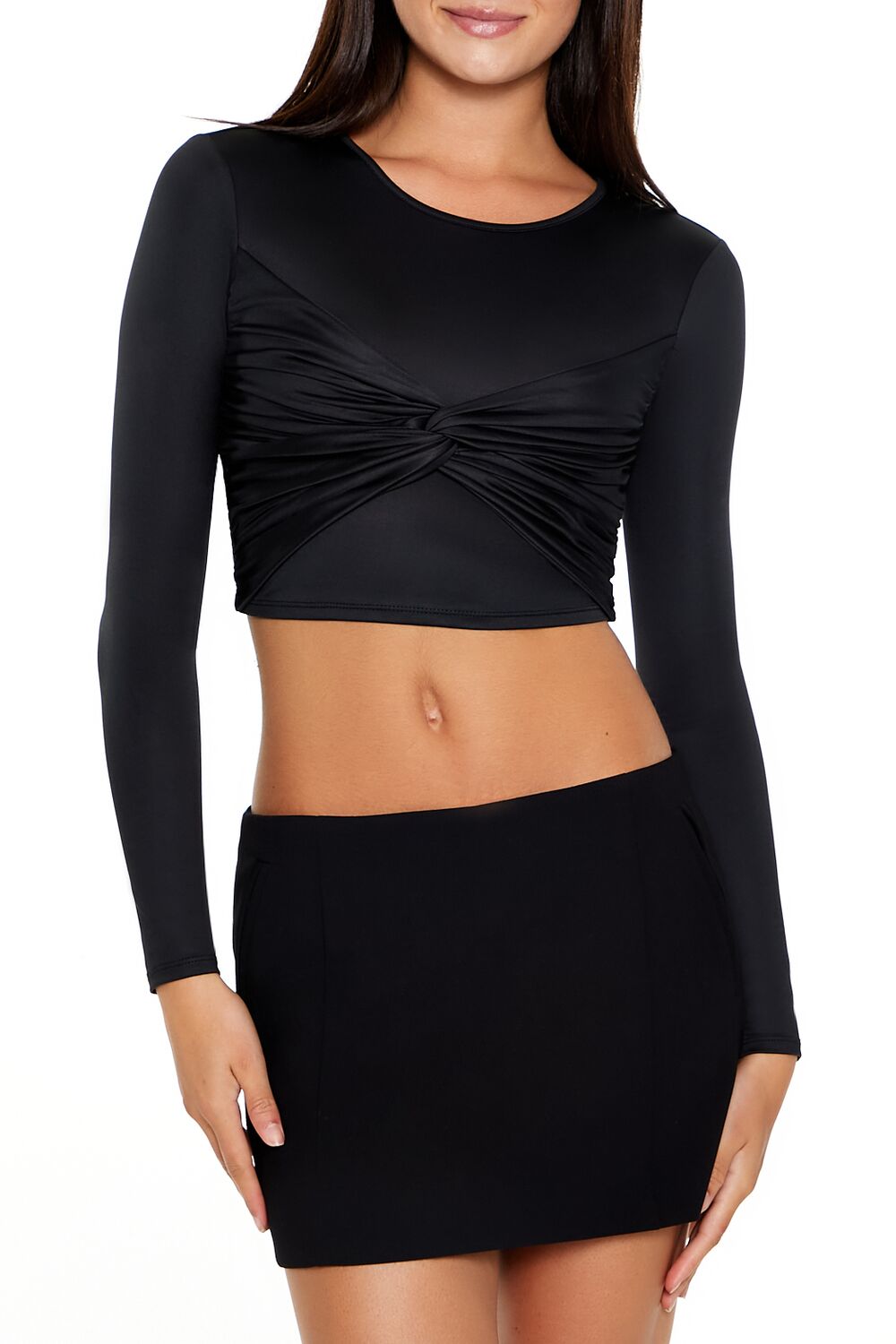 Contour Sculpt Twisted Crop Top Contour Sculpt Twisted Crop Top