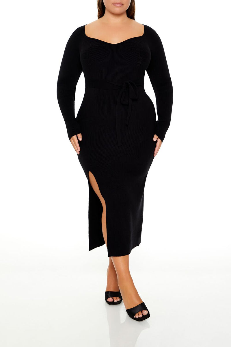 Plus Size Midi Sweater Dress Plus Size Midi Sweater Dress