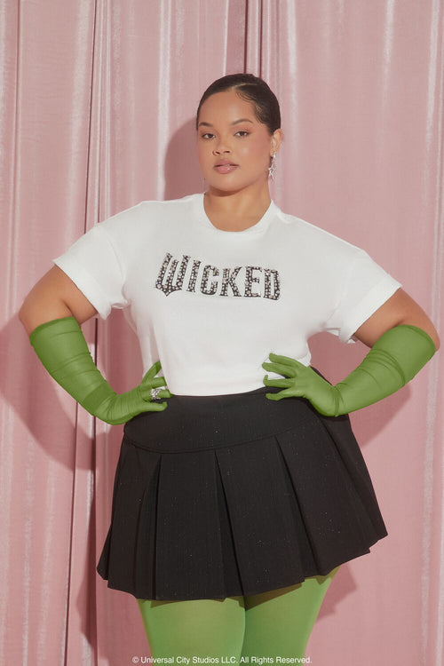 Choose options PLUS SIZE WICKED FAUX GEM TEE