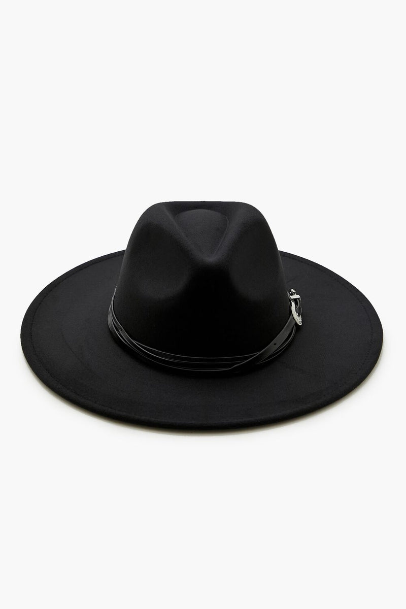 Forever 21 Studded Faux Leather Trim Fedora | New Without Tags Faux Leather-Trim Fedora main image 2