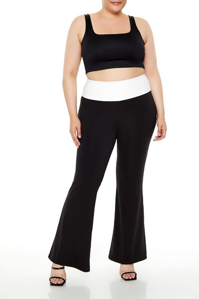 plus size flare dress pants Women's Plus Size Halara Flex DayStretch High Waisted Work Flare Pants  with Side Zip Pockets