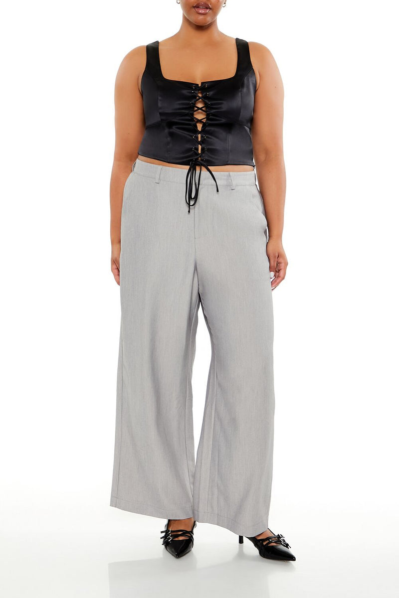 grey dress pants plus size Gray Plus Size Pants