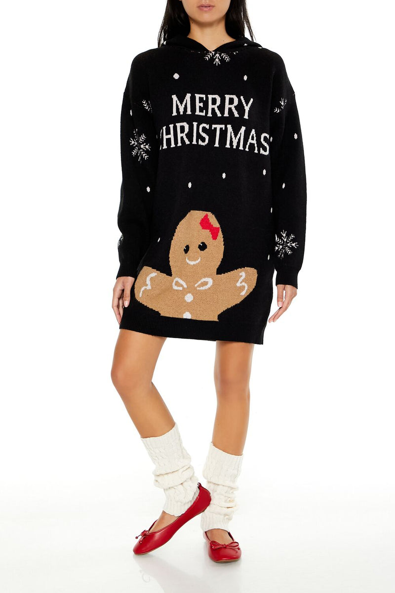 black sweater dress christmas Tipsy Elves Women's Light Strand Sweater Dress