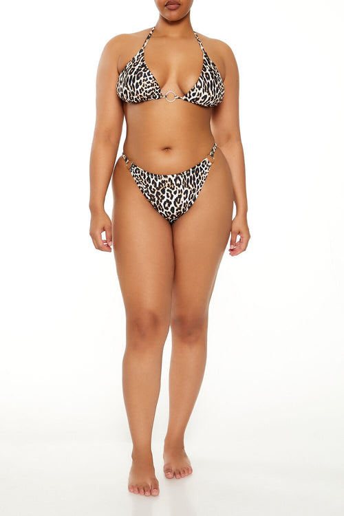 Choose options PLUS SIZE LEOPARD BIKINI BOTTOMS