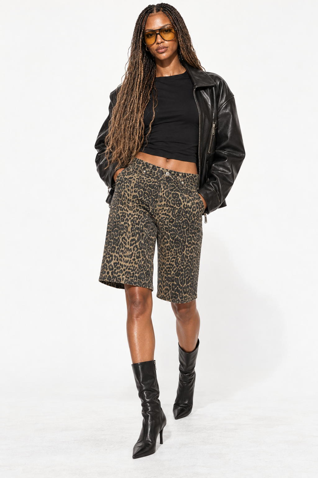 Denim Bermuda Shorts