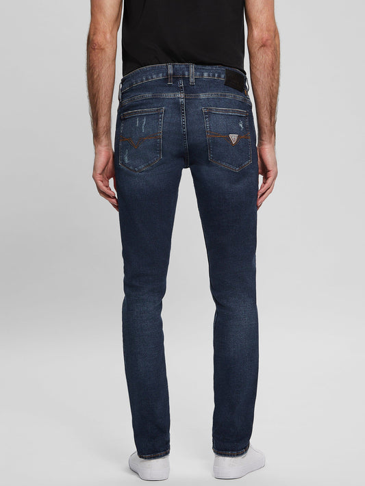 Men's Eco Distressed Tapered Jeans