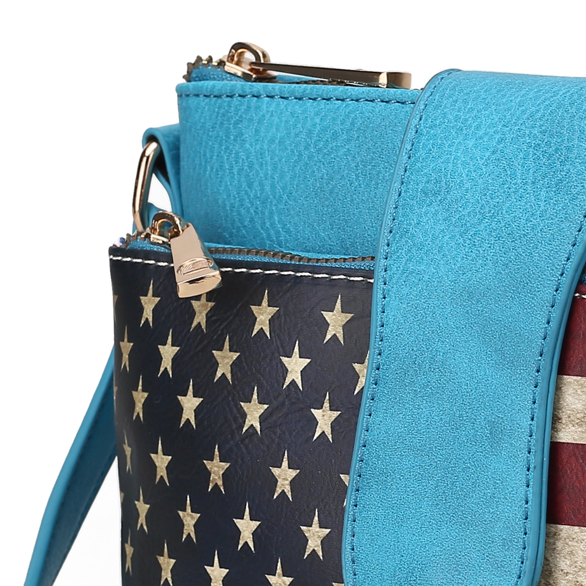 Josephine Printed Flag Crossbody Bag