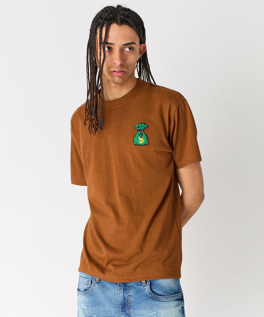 Money Bags Short Sleeve Tee - Khaki