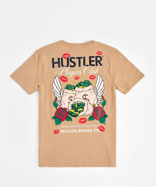 Hustler Players Club Short Sleeve Tee - Clay